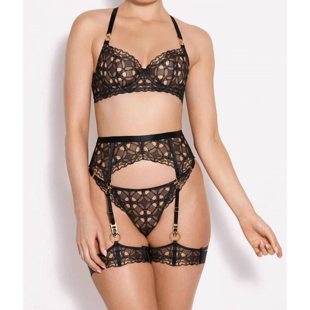 NEW BORDELLE alta balconette wire bra in black